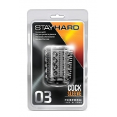 Прозрачная насадка с шипами и шишечками STAY HARD COCK SLEEVE 03 CLEAR - Blush Novelties - в Хабаровске купить с доставкой