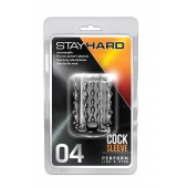 Прозрачная насадка с бороздками STAY HARD COCK SLEEVE 04 CLEAR - Blush Novelties - в Хабаровске купить с доставкой