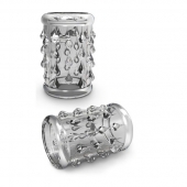 Прозрачная насадка с капельками STAY HARD COCK SLEEVE 05 CLEAR - Blush Novelties - в Хабаровске купить с доставкой