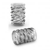 Прозрачная насадка с объёмными чёрточками STAY HARD COCK SLEEVE 06 CLEAR - Blush Novelties - в Хабаровске купить с доставкой