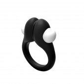 Черное эрекционное кольцо Zippy Vibrating Ring With Bullet - Adrien Lastic - в Хабаровске купить с доставкой