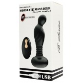 Черный массажер простаты с вибрацей и возвратно-поступательными движениями - Boys of Toys - в Хабаровске купить с доставкой