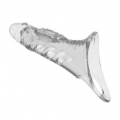 Прозрачная насадка на пенис - 22 см. - Baile - в Хабаровске купить с доставкой