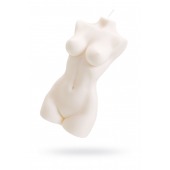 Белая интерьерная свеча в форме женского торса - 850 гр. - Pecado - купить с доставкой в Хабаровске