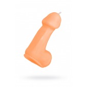 Оранжевая свеча в форме пениса - 47 гр. - Pecado - купить с доставкой в Хабаровске