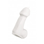 Белая свеча в форме пениса - 47 гр. - Pecado - купить с доставкой в Хабаровске