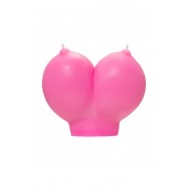 Розовая свеча «Сиськи» - 150 гр. - Pecado - купить с доставкой в Хабаровске