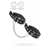 Черные оковы из одного ремешка с люверсами - Pecado - купить с доставкой в Хабаровске