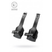 Черные подвесы с белой строчкой - Pecado - купить с доставкой в Хабаровске