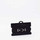 Черный ошейник из высококачественной натуральной кожи - Crazy Handmade - купить с доставкой в Хабаровске