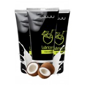 Набор из 3 съедобных лубрикантов JUJU со вкусом кокоса - JuJu - купить с доставкой в Хабаровске