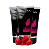 Набор из 3 съедобных лубрикантов JUJU со вкусом малины - JuJu - купить с доставкой в Хабаровске