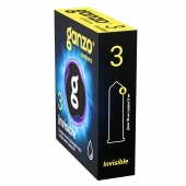 Супертонкие презервативы Ganzo Invisible - 3 шт. - Ganzo - купить с доставкой в Хабаровске