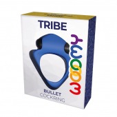 Синее эрекционное кольцо Wooomy Tribeс с вибрацией - Adrien Lastic - в Хабаровске купить с доставкой