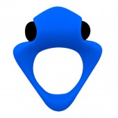 Синее эрекционное кольцо Wooomy Tribeс с вибрацией - Adrien Lastic - в Хабаровске купить с доставкой