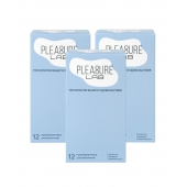 Набор из 3 упаковок ультратонких презервативов Pleasure Lab (по 12 шт.) - Pleasure Lab - купить с доставкой в Хабаровске