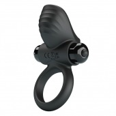 Черное эрекционное кольцо с вибрацией Adrien - Baile - в Хабаровске купить с доставкой
