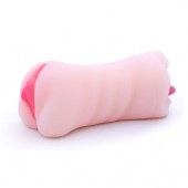 Телесный двусторонний мастурбатор - вагина и ротик - Boys of Toys - в Хабаровске купить с доставкой