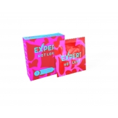Презервативы с разогревающим эффектом Expert Hot Love - 3 шт. - Expert - купить с доставкой в Хабаровске