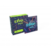 Светящиеся в темноте презервативы Expert Neon - 3 шт. - Expert - купить с доставкой в Хабаровске