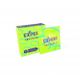 Ультратонкие презервативы Expert Invisible - 3 шт. - Expert - купить с доставкой в Хабаровске
