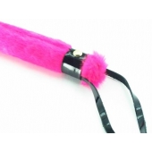 Нежная плеть с розовым мехом BDSM Light - 43 см. - БДСМ Арсенал - купить с доставкой в Хабаровске