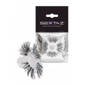 Эластичное эрекционное кольцо с черными «ресничками» - Sextaz - в Хабаровске купить с доставкой