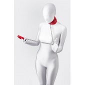 Красный ошейник с подкладкой из меха - ToyFa - купить с доставкой в Хабаровске