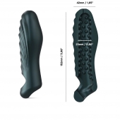 Серая силиконовая насадка на пенис с подхватом Manwan Ryzer - Manwan - в Хабаровске купить с доставкой