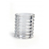 Прозрачная сквозная насадка на пенис с ребрышками - Sex Expert - в Хабаровске купить с доставкой