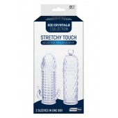 Набор из 2 прозрачных насадок на член Seductive Tickler Sleeves Set - NMC - в Хабаровске купить с доставкой