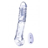 Прозрачная насадка-удлинитель Length Enhancer With Bullet с подхватом - 22,3 см. - NMC - в Хабаровске купить с доставкой