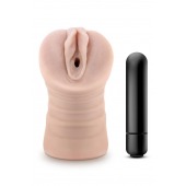 Телесный мастурбатор-вагина Ayumi с вибрацией - Blush Novelties - в Хабаровске купить с доставкой