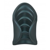 Серый сквозной мастурбатор с вибрацией Manwan Starter - Manwan - в Хабаровске купить с доставкой