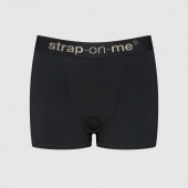 Черные трусики-боксеры для фиксации насадок Strap-on-me Harness Lingerie Allure - size S - Strap-on-me - купить с доставкой в Хабаровске