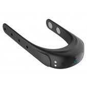 Черное эрекционное виброкольцо на ремешках - Boys of Toys - в Хабаровске купить с доставкой