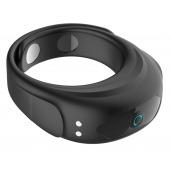 Черное эрекционное виброкольцо на ремешках - Boys of Toys - в Хабаровске купить с доставкой