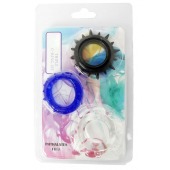 Набор из 3 эрекционных колец разного цвета и рельефа - Boys of Toys - в Хабаровске купить с доставкой