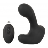 Черная анальная вибропробка с функцией расширения RC Butt Plug with 3 functions - Orion - в Хабаровске купить с доставкой