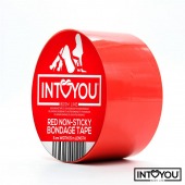 Красный скотч для фиксации Non-Sticky Bondage Tape - 15 м. - Intoyou - купить с доставкой в Хабаровске
