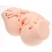 Телесный мастурбатор-полуторс Barbie - Naked Factory - в Хабаровске купить с доставкой