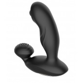Черный вибромассажер простаты с вращающимся шариком - Secwell - в Хабаровске купить с доставкой