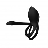 Черное эрекционное виброкольцо Bayek с пультом ДУ - Zalo - в Хабаровске купить с доставкой