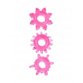 Комплект из трех розовых эрекционных колец - Erowoman-Eroman - в Хабаровске купить с доставкой