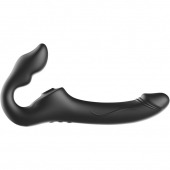 Черный безремневой страпон с 3 моторами - Ibiza - купить с доставкой в Хабаровске