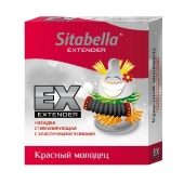 Стимулирующая насадка Sitabella Extender  Красный молодец - Sitabella - купить с доставкой в Хабаровске
