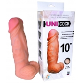 Фаллическая насадка Харнесс UNICOCK 10  - 25 см. - LOVETOY (А-Полимер) - купить с доставкой в Хабаровске