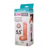 Фаллическая насадка Харнесс UNICOCK 5,5  - 17 см. - LOVETOY (А-Полимер) - купить с доставкой в Хабаровске