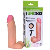 Фаллическая насадка Харнесс UNICOCK 7  - 19 см. - LOVETOY (А-Полимер) - купить с доставкой в Хабаровске