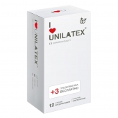 Ультратонкие презервативы Unilatex Ultra Thin - 12 шт. + 3 шт. в подарок - Unilatex - купить с доставкой в Хабаровске
